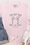 Take My Hand T-Shirt Pale Pink
