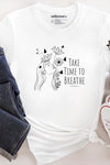 Take Time to Breathe Long Sleeve T-Shirt White