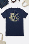 Talk Nice T-Shirt Navy