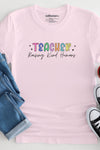 Teacher T-Shirt Pale Pink