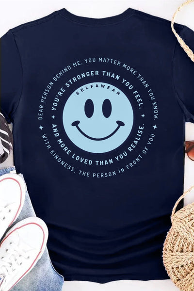 The World is Better T-Shirt Navy Shirts Selfawear 