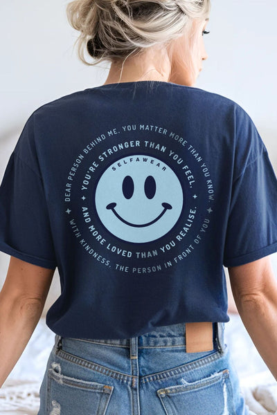 The World is Better T-Shirt Navy Shirts Selfawear 