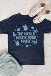 The World Needs Your Magic T-Shirt Navy