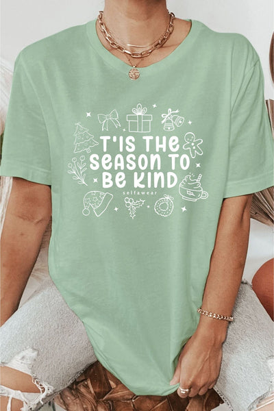 T'is the Season To Be Kind T-Shirt Matcha Shirts Selfawear 