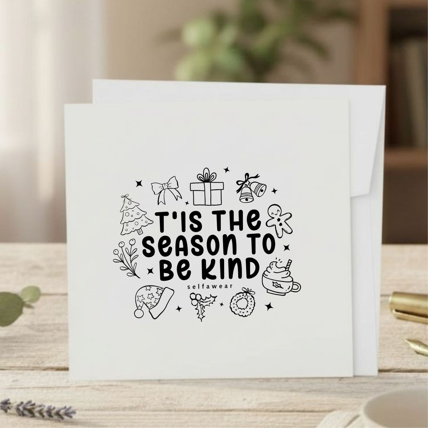 "T'is the Season " Xmas Card Selfawear 