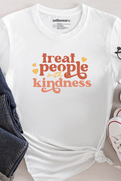 Treat People With Kindness T-Shirt White Shirts Selfawear 