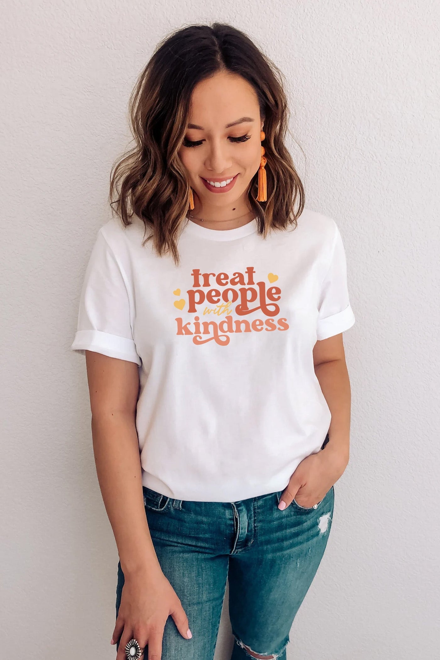 Treat People With Kindness T-Shirt White Shirts Selfawear 