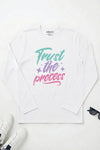 Trust The Process Long Sleeve T-Shirt White
