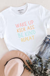 Wake Up Be Kind T-Shirt White