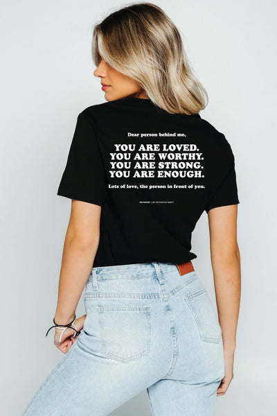 Words Of Affirmation T-Shirt Black Shirts Selfawear 
