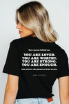 Words Of Affirmation T-Shirt Black