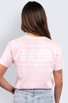 Words Of Affirmation T-Shirt Pale Pink