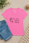 Work in Progress V-Neck T-Shirt Pink
