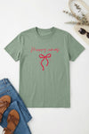 Xmas Bow T-Shirt Matcha