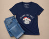 Xmas Koala's V-Neck T-Shirt Navy