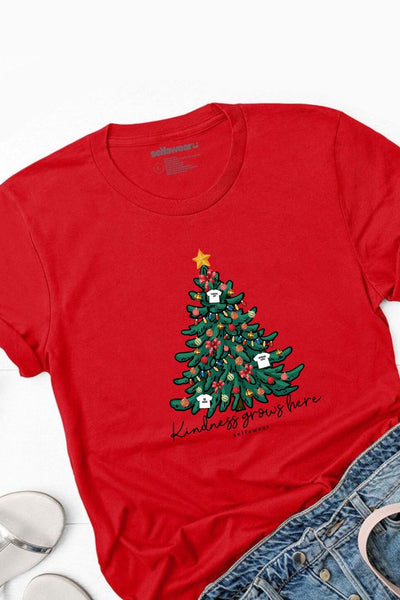 Xmas Tree T-Shirt Red Shirts Selfawear 