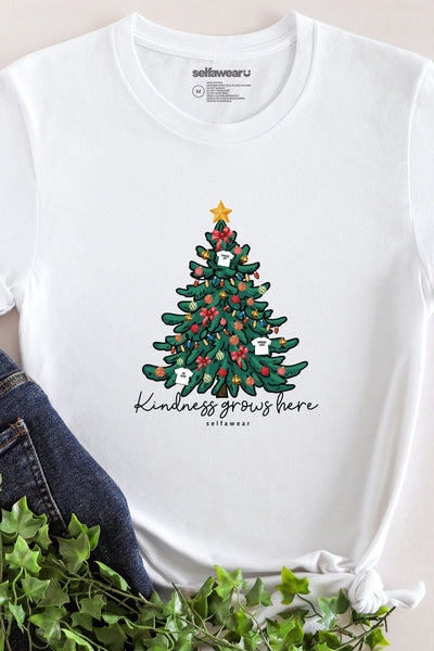 Xmas Tree T-Shirt White Shirts Selfawear 