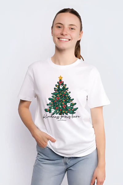 Xmas Tree T-Shirt White Shirts Selfawear 