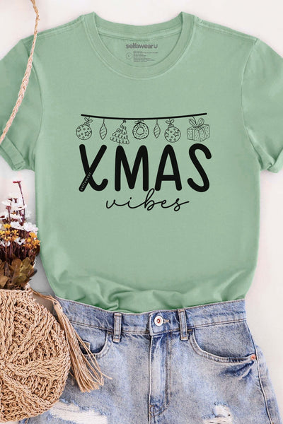 Xmas Vibes T-Shirt Matcha Shirts Selfawear 