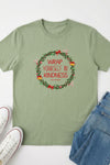 Xmas Wreath T-Shirt Matcha