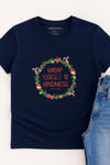 Xmas Wreath T-Shirt Navy