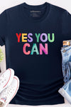 Yes You Can T-Shirt Navy