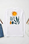 You Are Meant to Shine Long Sleeve T-Shirt White