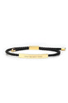 You've Got This 18K Gold Bracelet - Obsidian