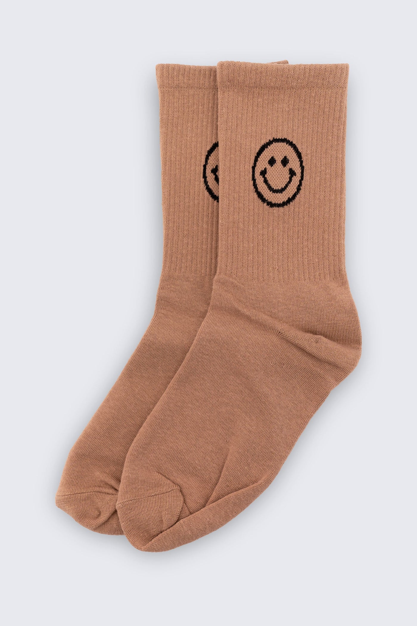 Be Happy Smiley Sock - Beige Selfawear 