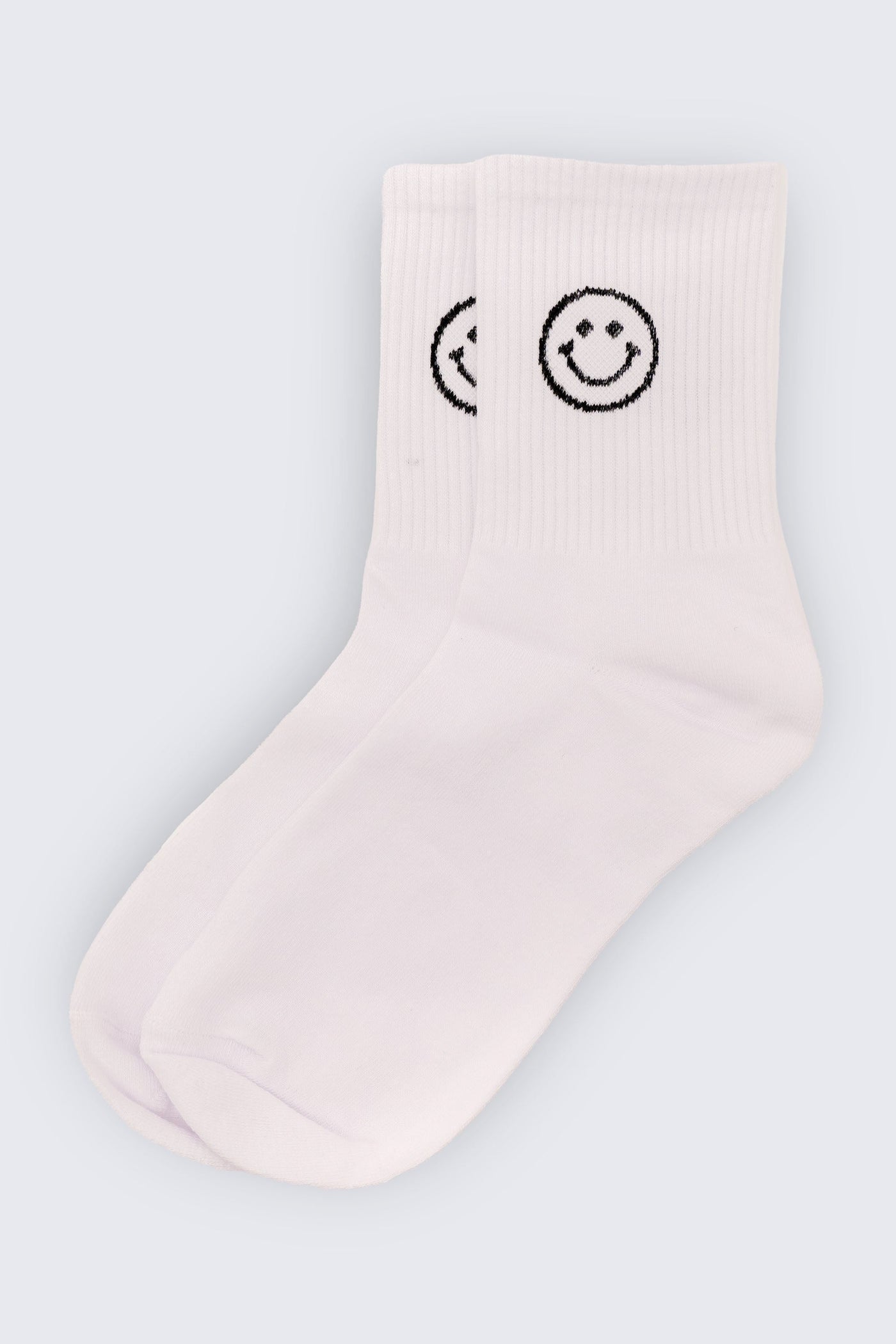 Be Happy Smiley Sock - White Selfawear 