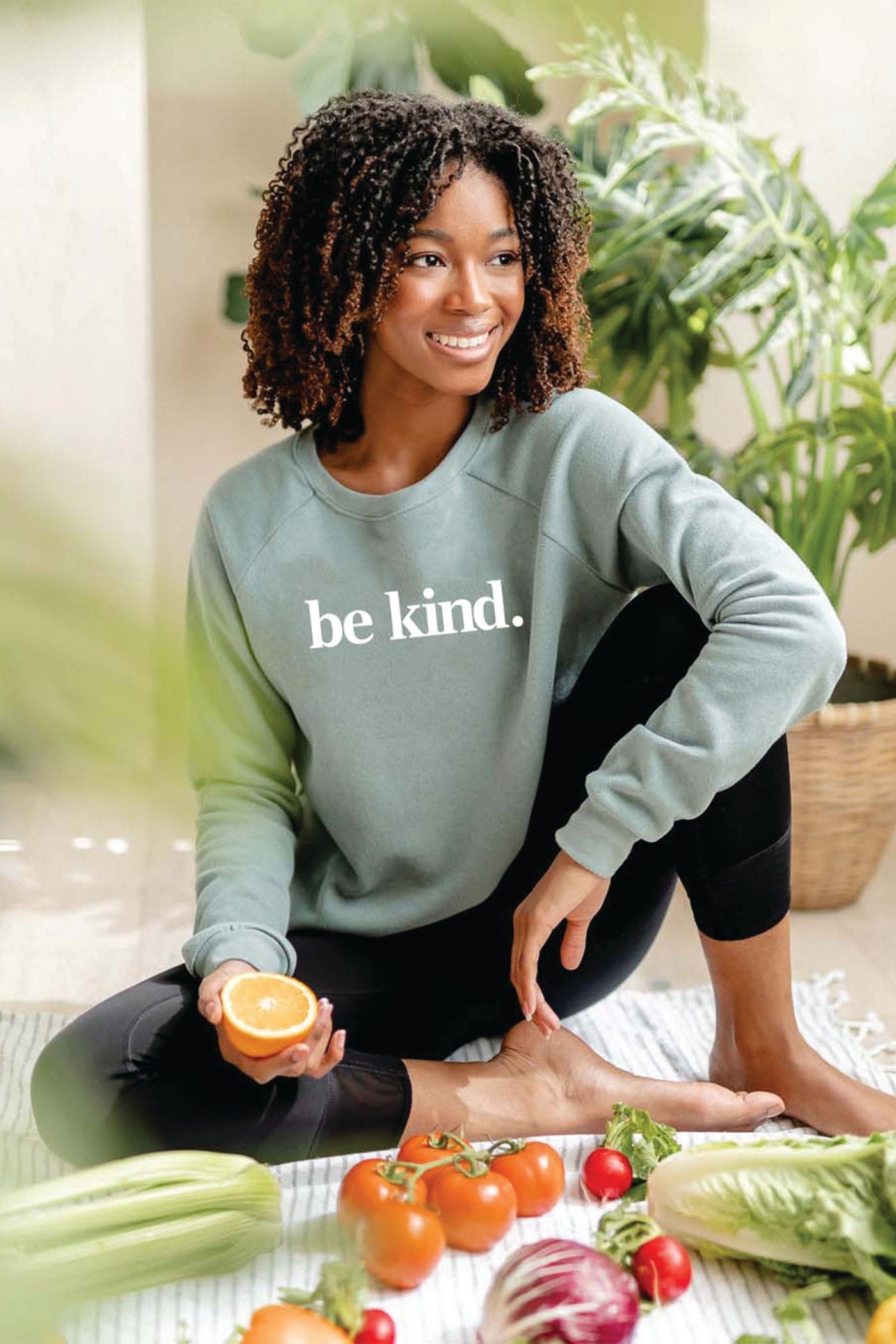 Be Kind. Classic Sweatshirt Sage Sweatshirt Selfawear S 