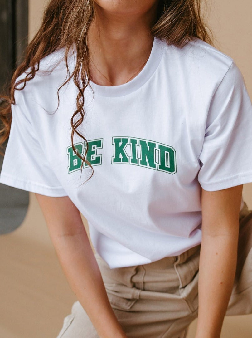 Be Kind College White Shirts Selfawear 