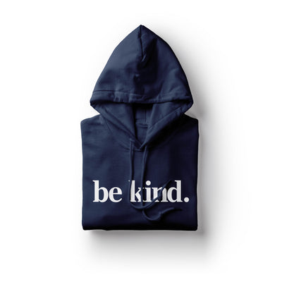 Be Kind. Hoodie Navy Fleece Selfawear XS 