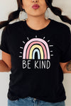 Be Kind Rainbow T-Shirt Black