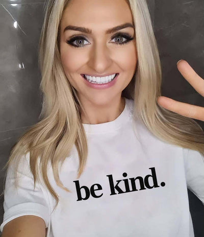 Be Kind. T-Shirt White Shirts Selfawear 