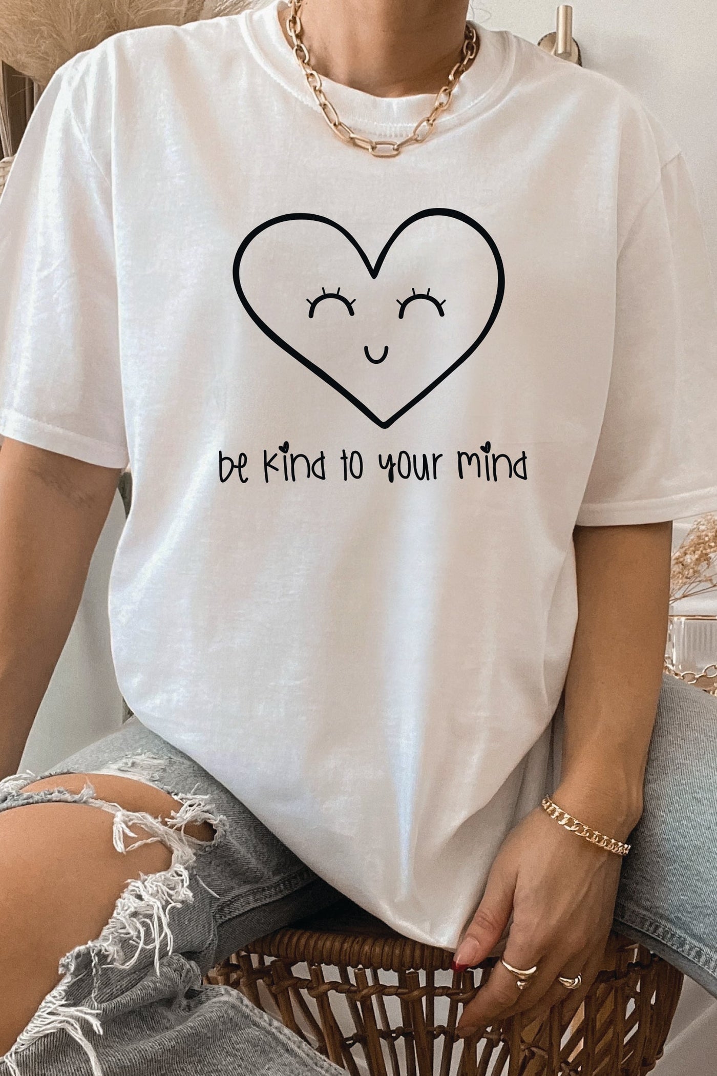 Be Kind To Your Mind T-Shirt White Shirts Selfawear 