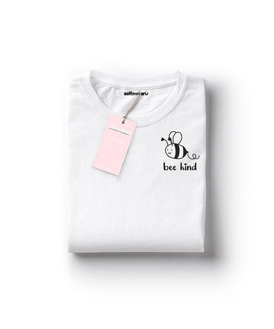 Bee Kind T-Shirt White Shirts Selfawear White XS 