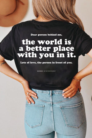 Better Place With You T-Shirt Black