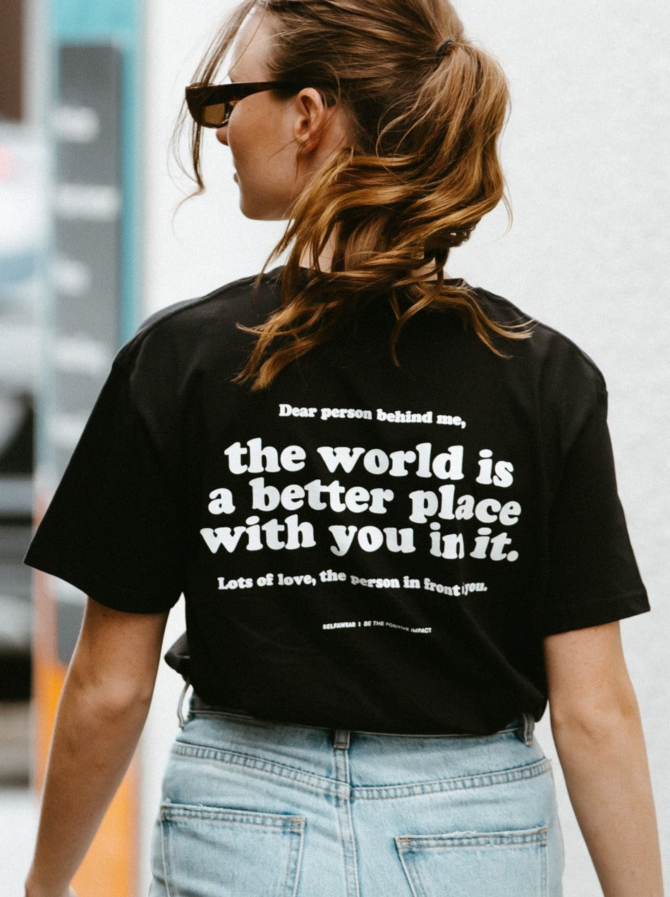 Better Place With You T-Shirt Black Shirts Selfawear 