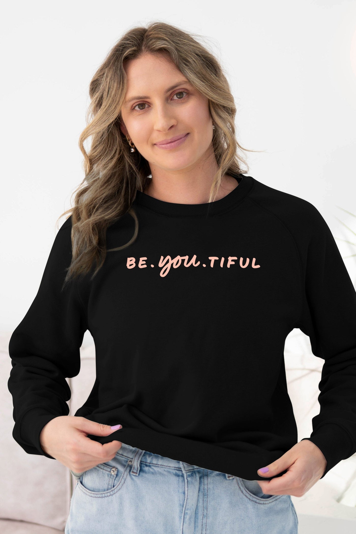 Be.YOU.tiful Sweatshirt Black Sweatshirt Selfawear 