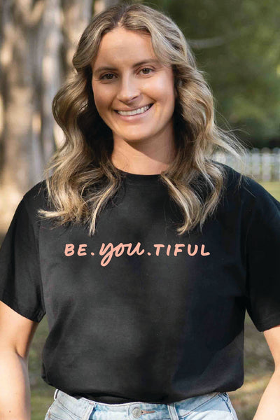 Be.YOU.tiful T-Shirt Black Shirts Selfawear 