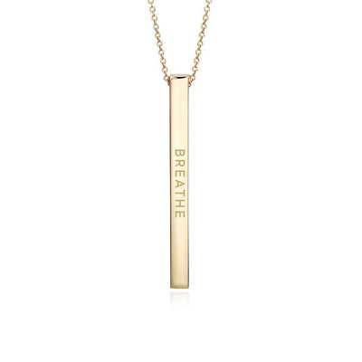 "Breathe" Bar Necklace Bar Necklace Selfawear 