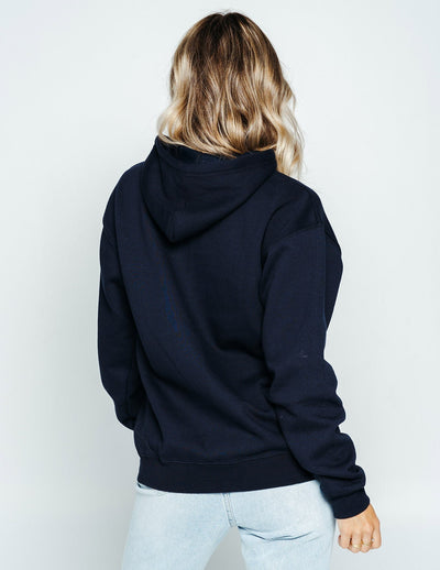 Breathe. Hoodie Navy Fleece Selfawear 