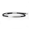 Breathe Silver Bracelet - Obsidian