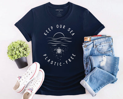 Clean Seas T-Shirt Navy Shirts Selfawear 