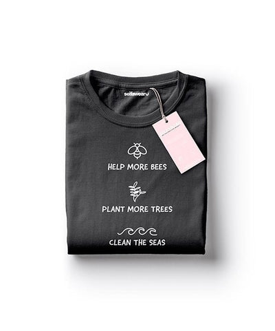 Environmentally Friendly T-Shirt Black Shirts Selfawear XS 