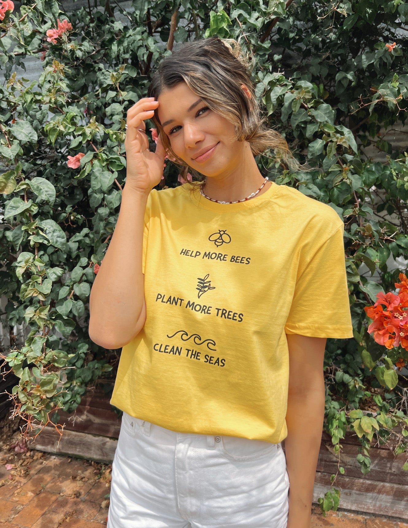 Environmentally Friendly T-Shirt Yellow Shirts Selfawear 