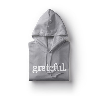 Grateful. - Hoodie Hoodie Selfawear Grey Marle XS 