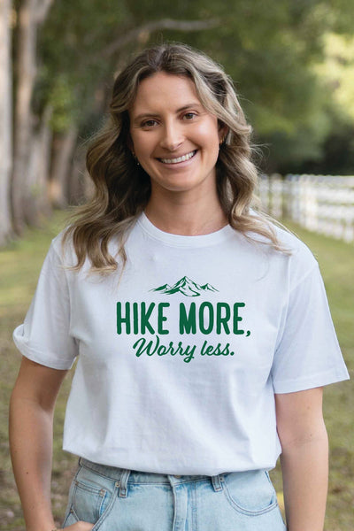 Hike More T-Shirt White Shirts Selfawear 