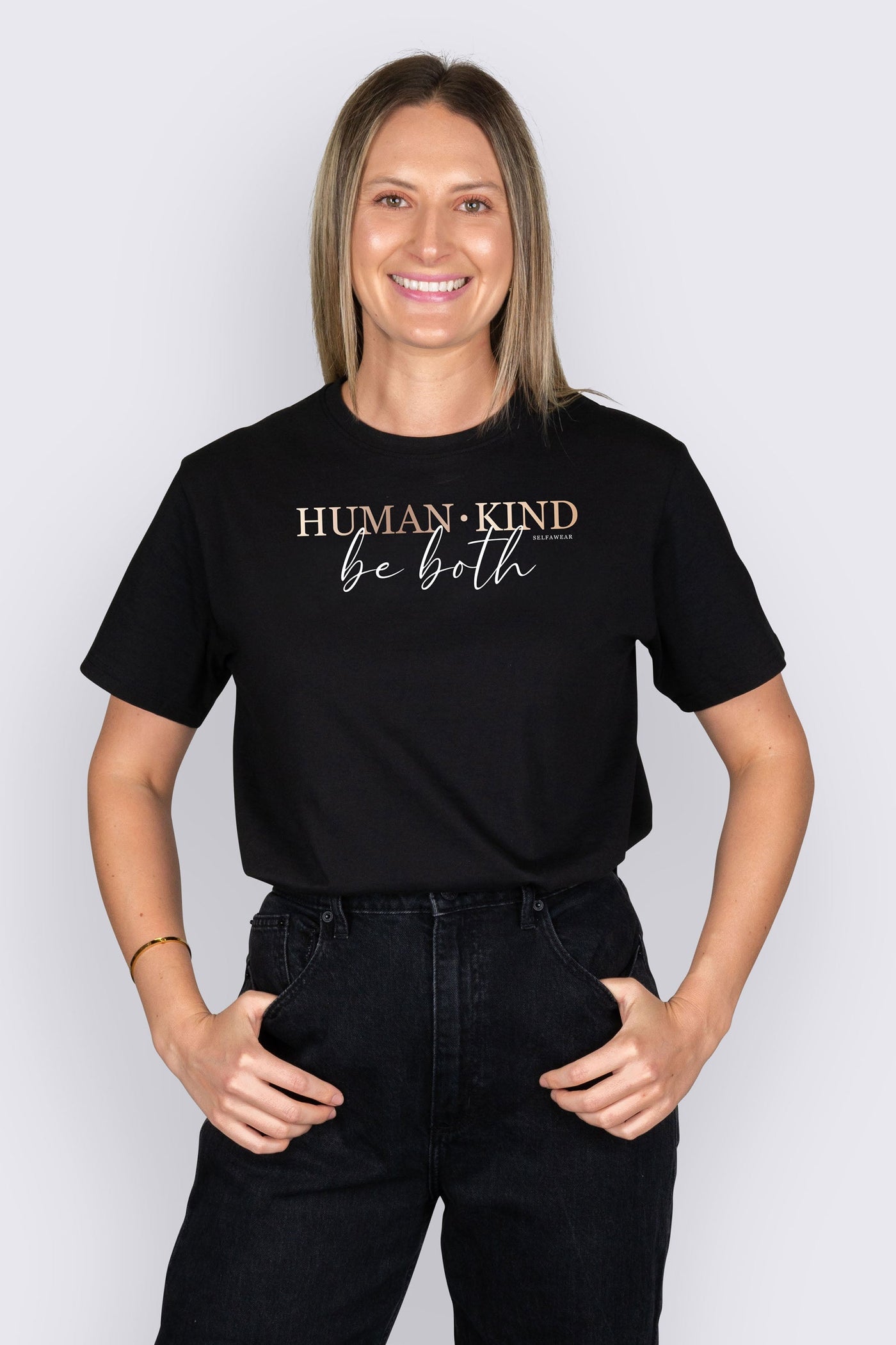 Human Kind, Be Both T-Shirt Black Shirts Selfawear 
